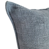 Smoky Denim Blue Lumbar Cushion Cover | 30x50cm