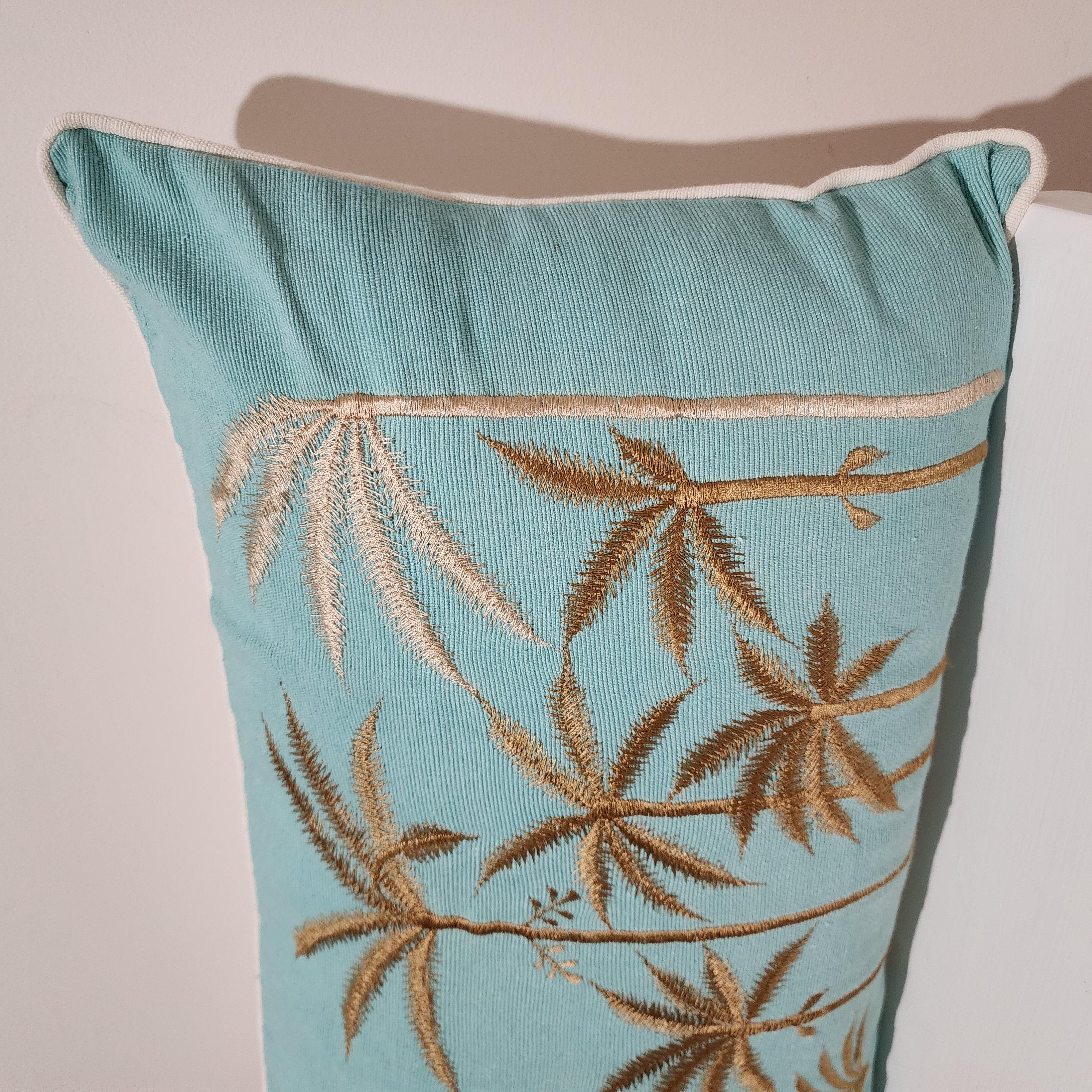 Blue Hawaii Aqua Lumbar Cushion Cover | 30x50cm