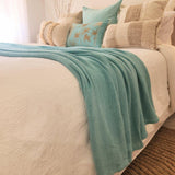 Azure Luxe Throw | Knitted | 2.1m x 1.3m