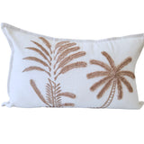 Latte Palms Lumbar Cushion Cover | 30x50cm