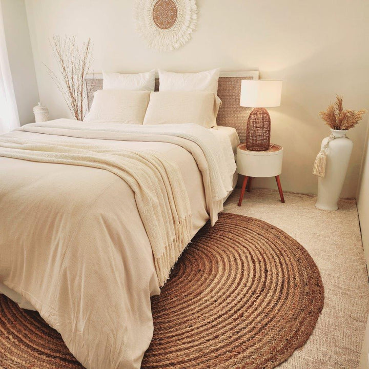 Acapulco Sand Pure Linen Quilt Cover Set | Q | K | SK