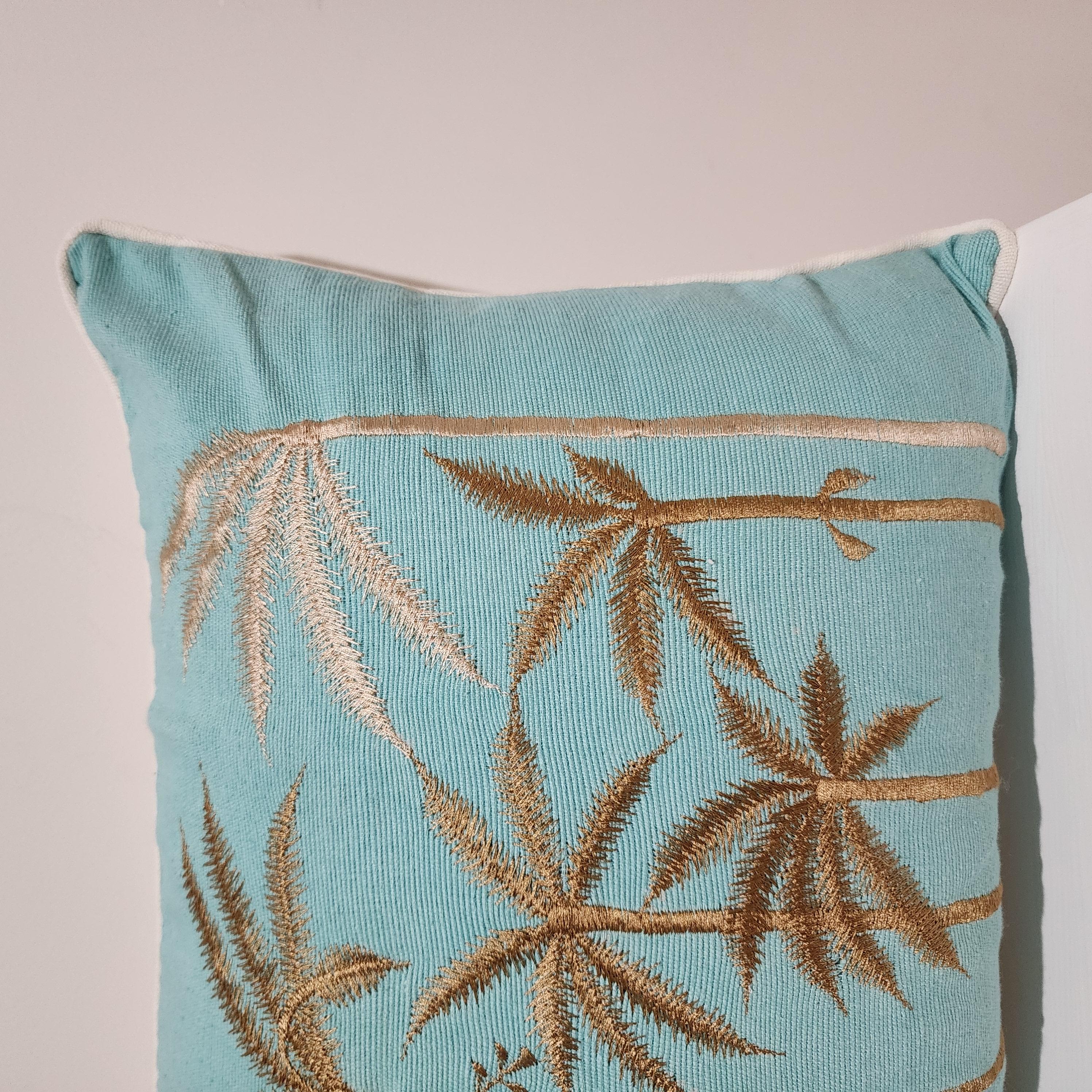 Blue Hawaii Aqua Lumbar Cushion Cover | 30x50cm
