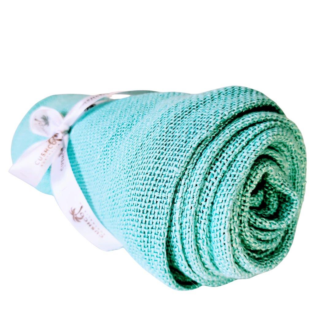 Azure Luxe Throw | Knitted | 2.1m x 1.3m