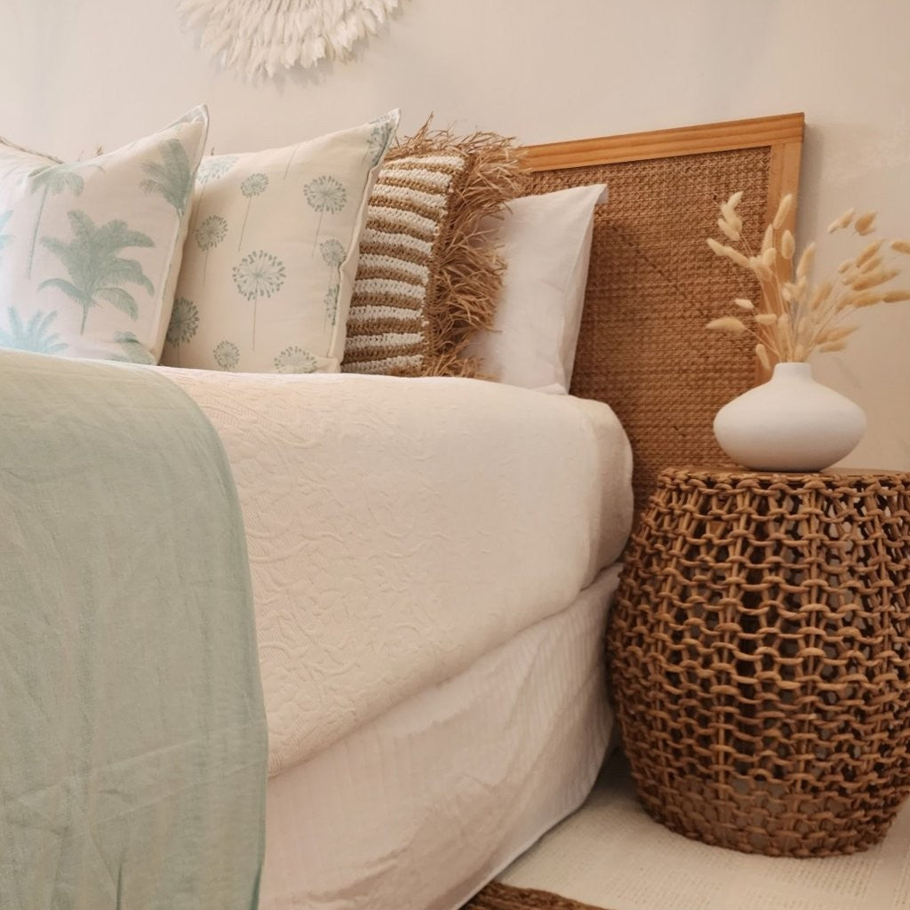 Maldives Raffia Stripe Cushion Cover | 50x50cm