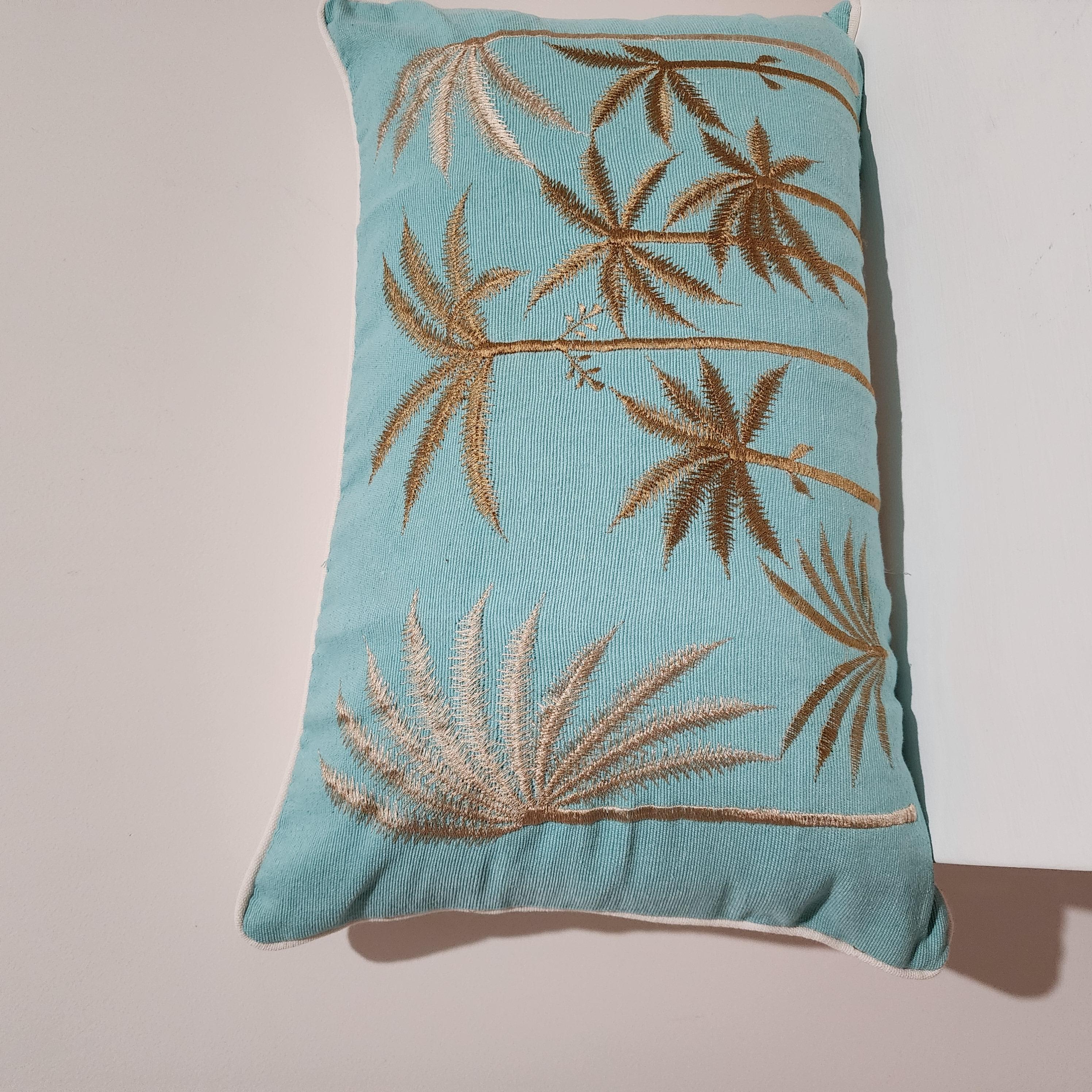 Blue Hawaii Aqua Lumbar Cushion Cover | 30x50cm