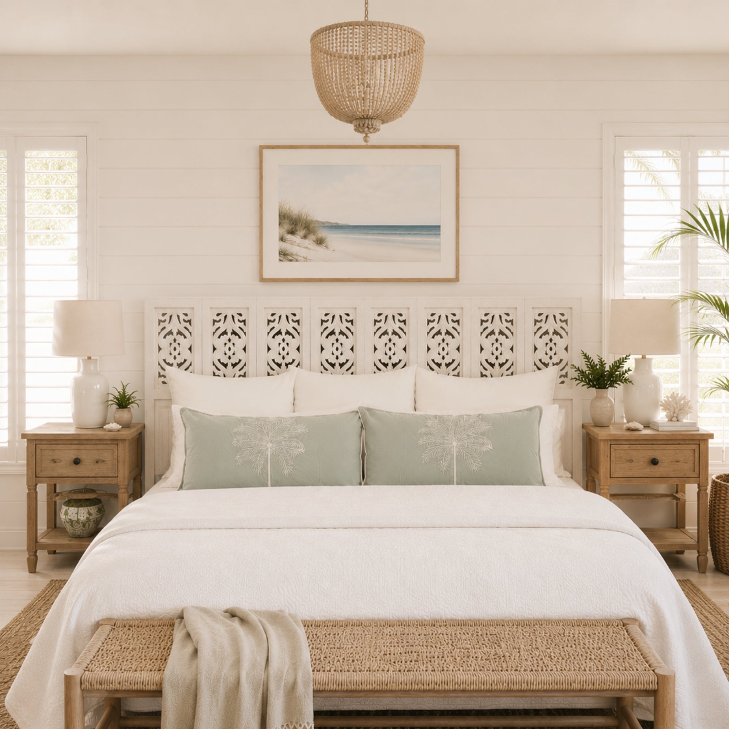Pistachio Palms Pillowcase Set