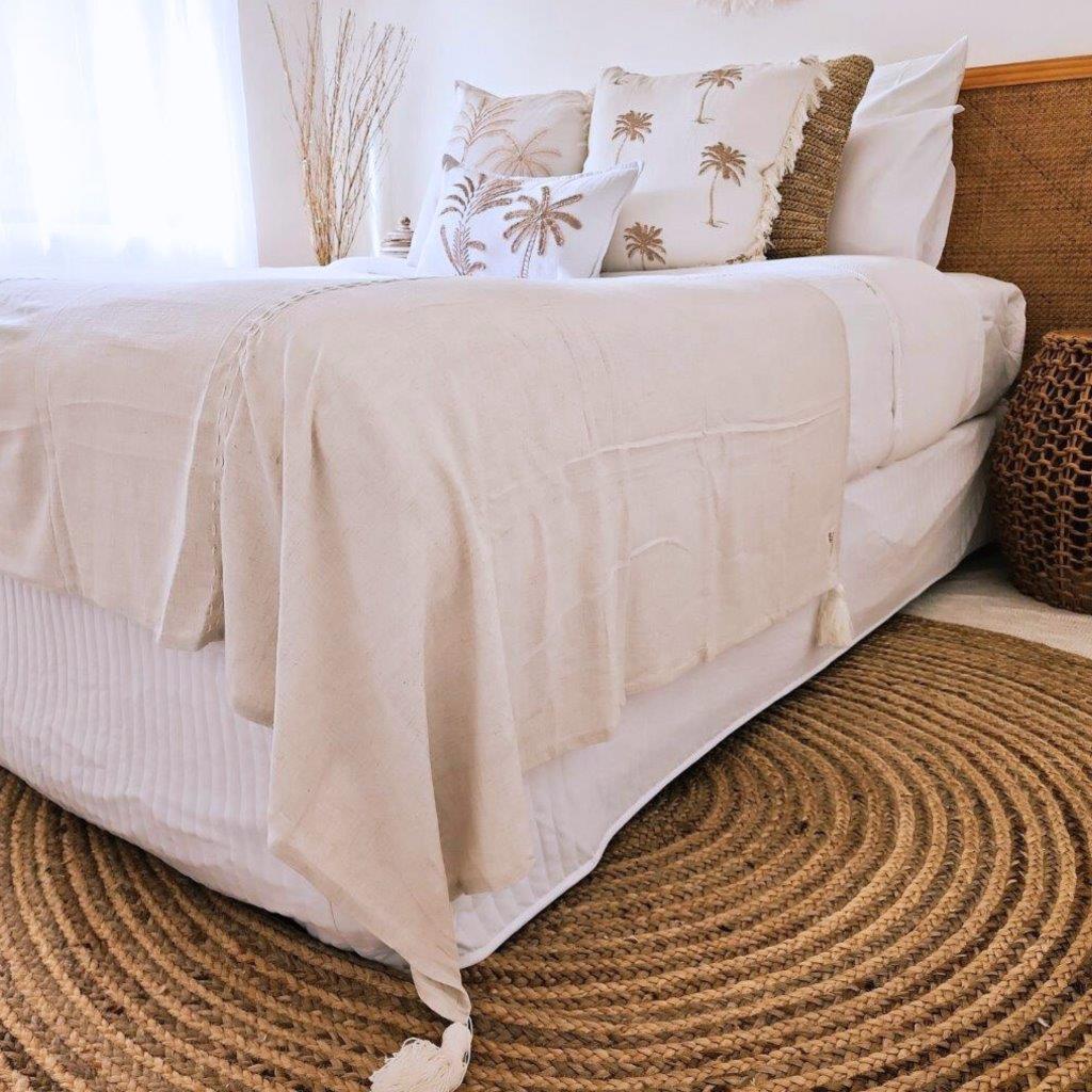 Linen Luxe Throw | Tassel | 2.4m x 1.3m