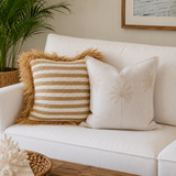 Maldives Raffia Stripe Cushion Cover | 50x50cm