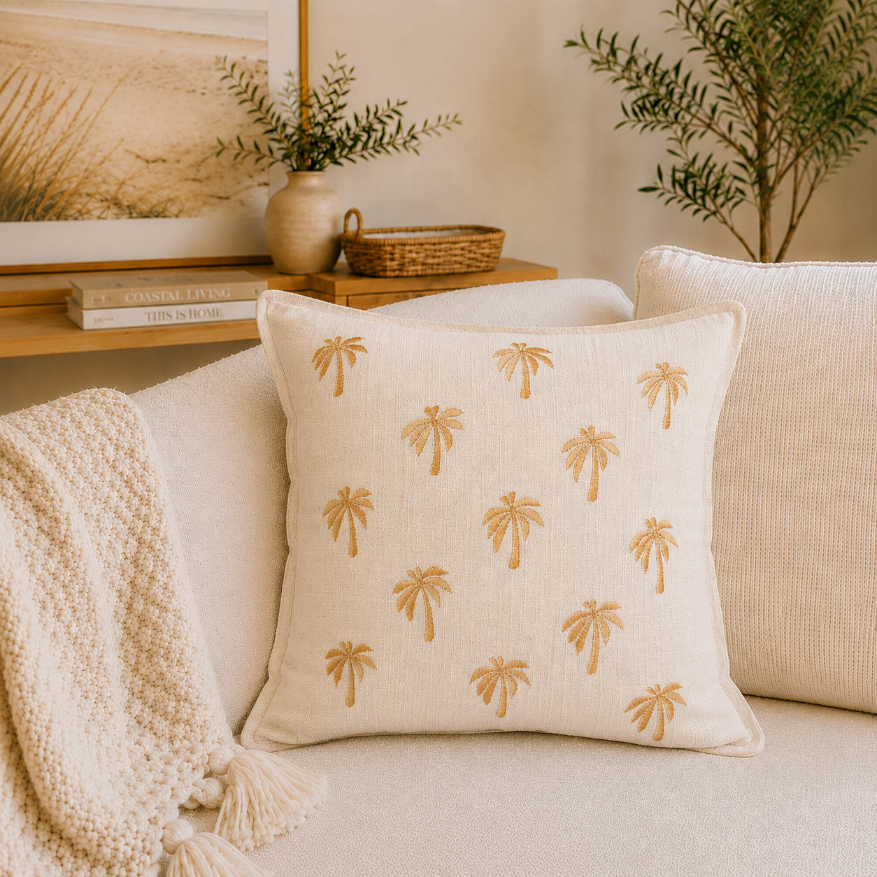 Under The Palms Cushion Cover | 50x50cm