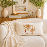 Cinnamon Palms Lumbar Cushion Cover | 30x50cm