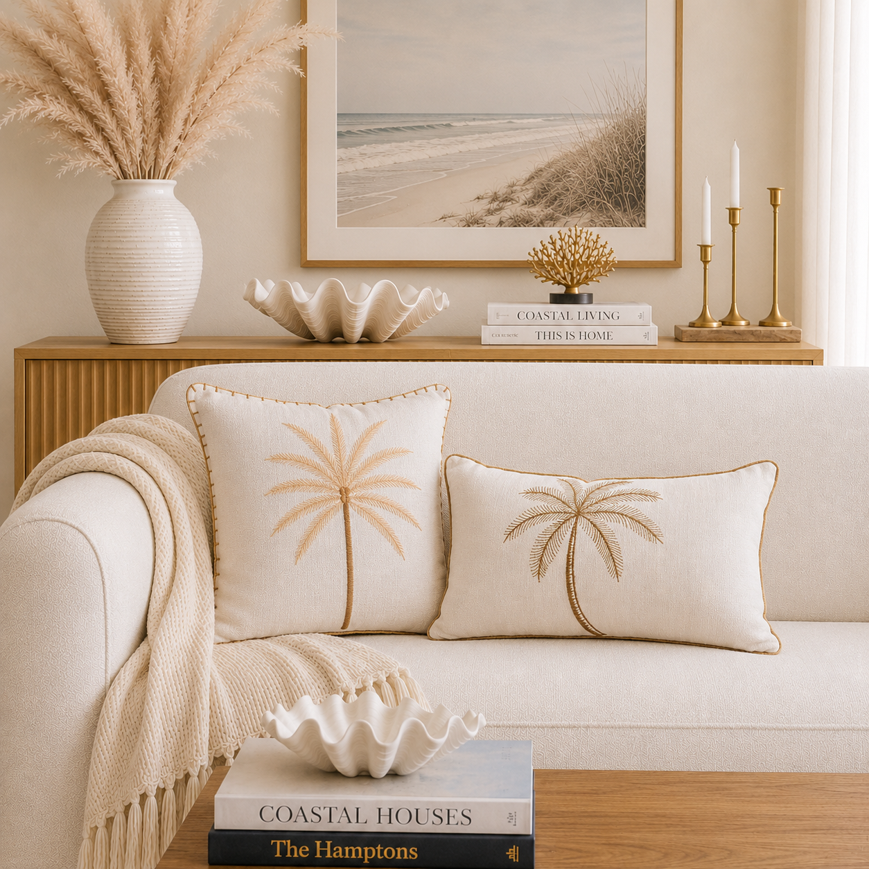 Sandbar Palm Cushion Cover | 30x50cm