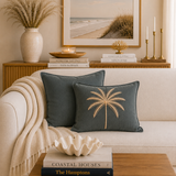 Oceanside Cushion Cover | 50x50cm | Grey-Blue