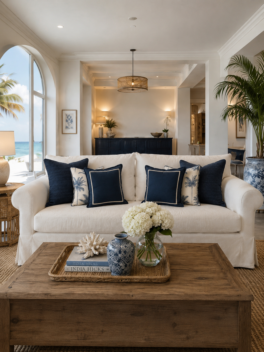 Hamptons Harbour Cushion Cover | 50x50cm