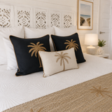 Midnight Gold 3D Palm Cushion Cover | 50x50cm | Exclusive