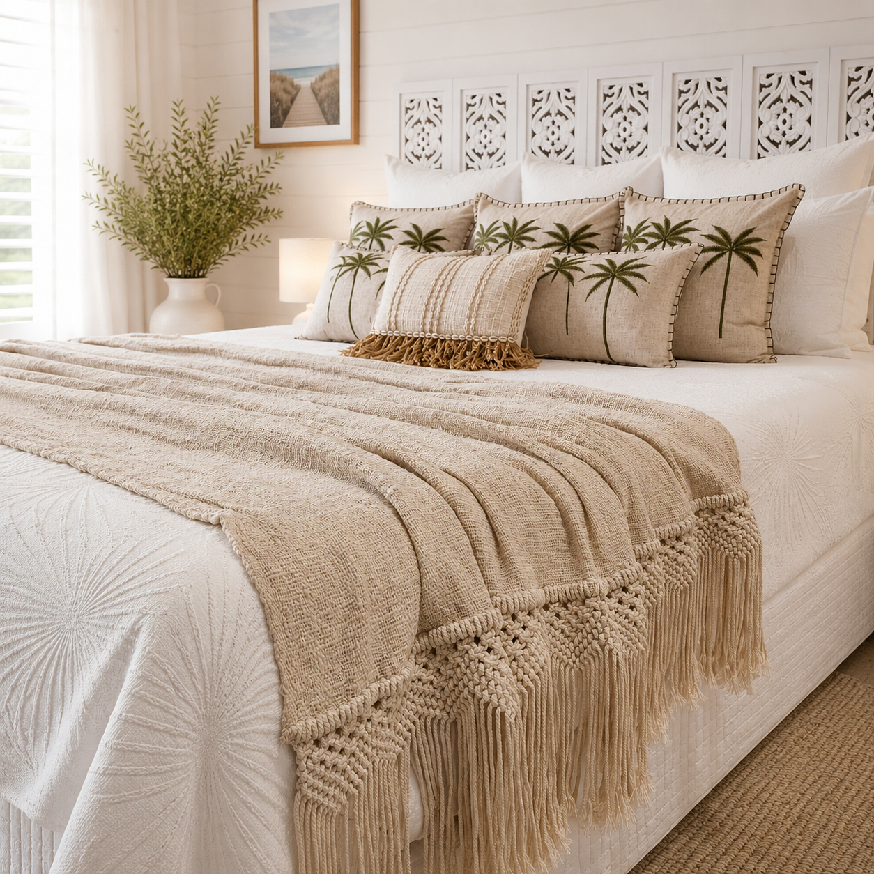 Boho Luxe Macrame Throw | Super King