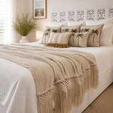 Boho Luxe Macrame Throw | Super King