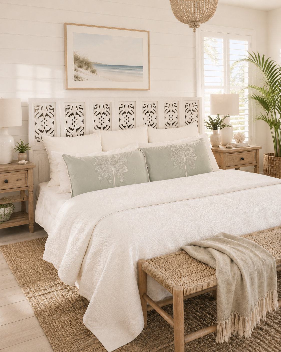 Pistachio Palms Pillowcase Set