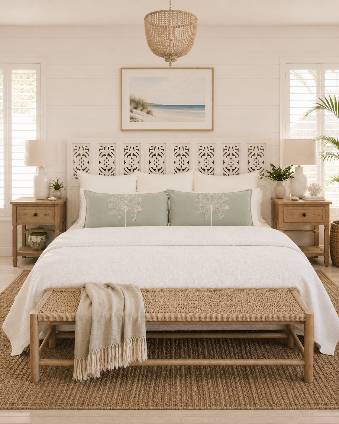 Pistachio Palms Pillowcase Set