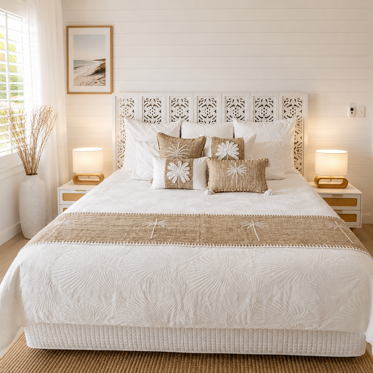 Paradise Palm Lumbar Cushion Cover | 30x50cm