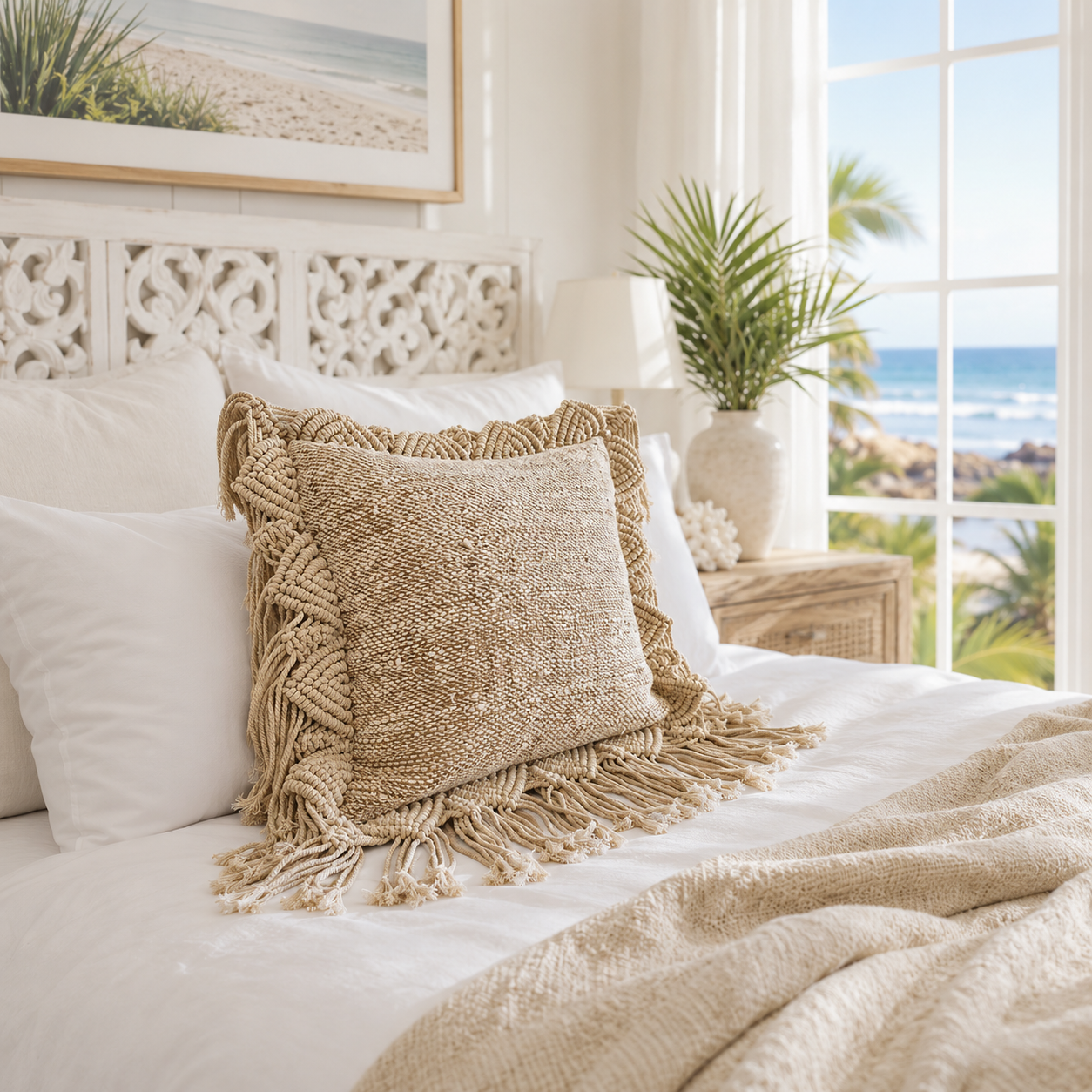 Noosa Macrame Luxe Cushion Cover | 45x45cm
