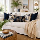 Midnight Palms Lumbar Cushion Cover | 30x50cm