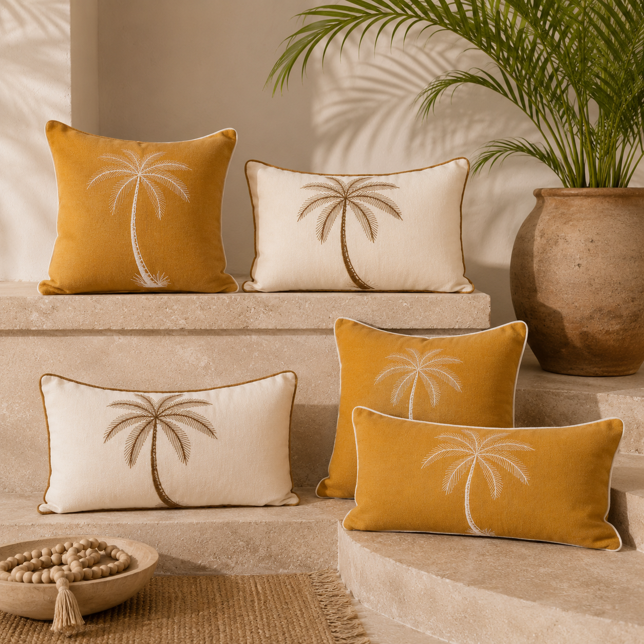 Sunset Luxe Cushion Cover | 30x50cm | Golden Honey