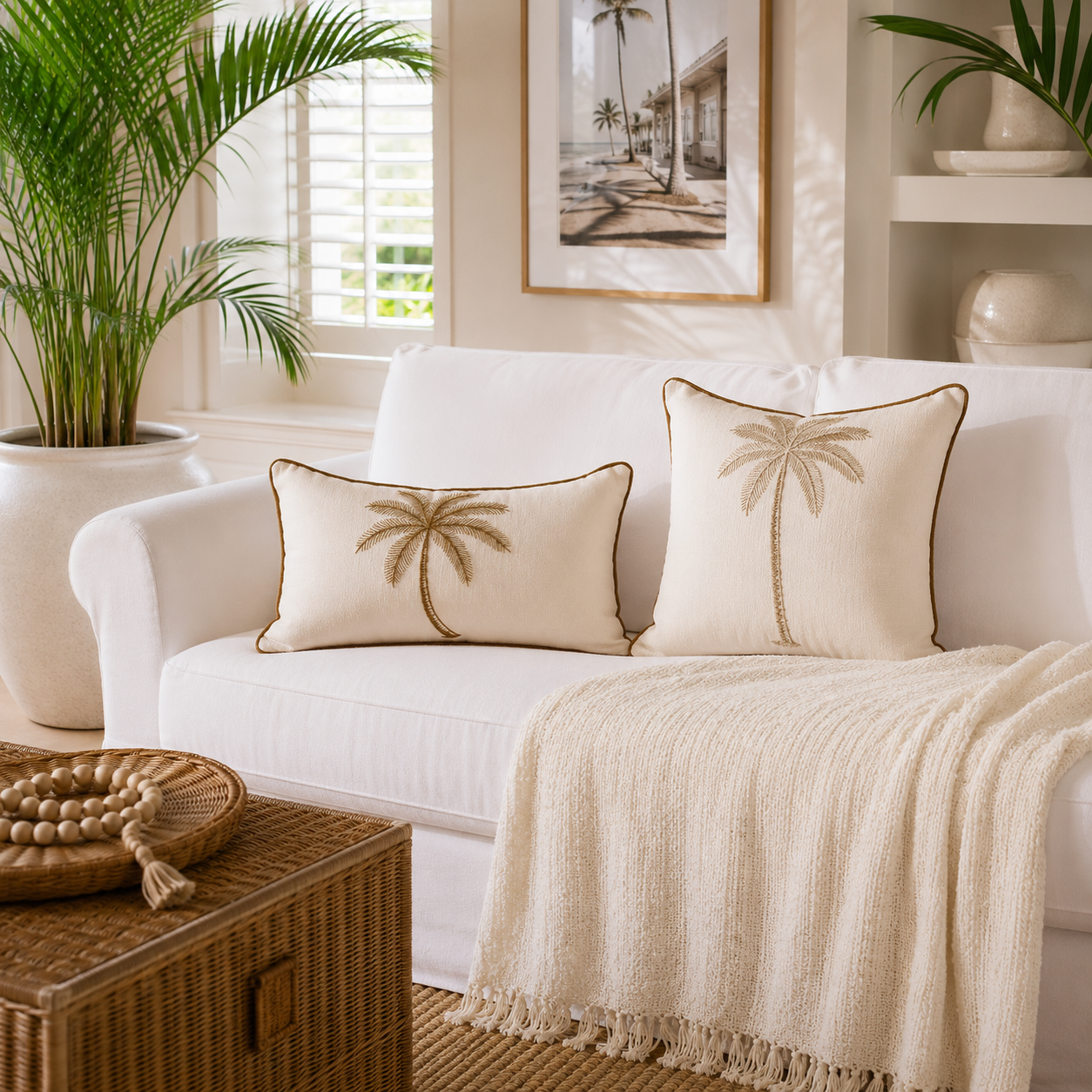 Sandbar Palm Cushion Cover | 30x50cm