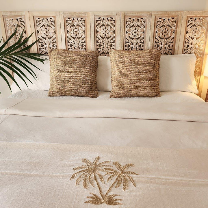Maldives Raffia Island Cushion Cover  | 50x50cm