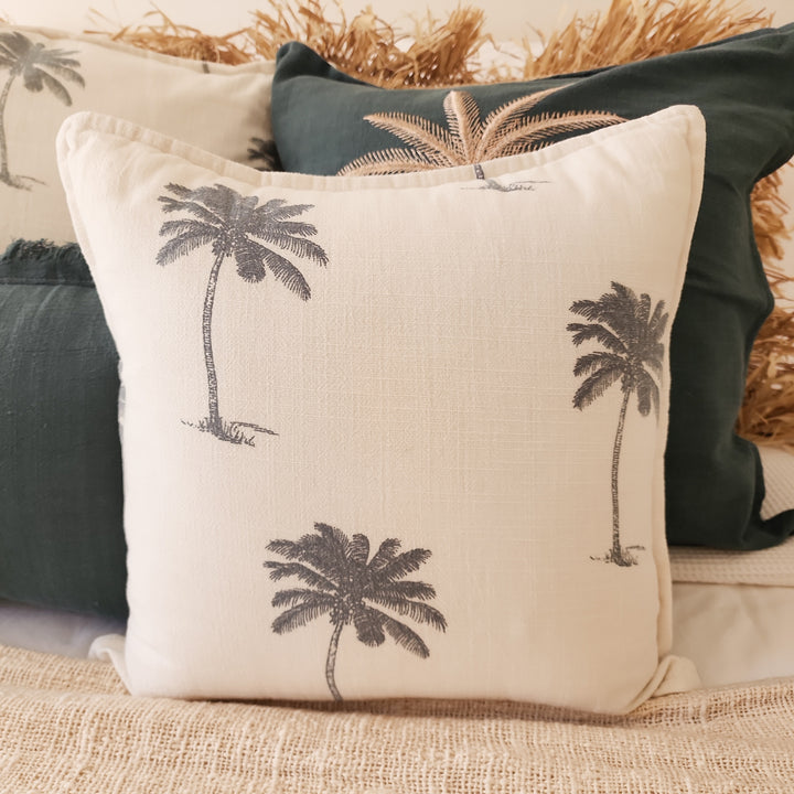 Kokomo Blue Palm Cushion Cover | 50x50cm