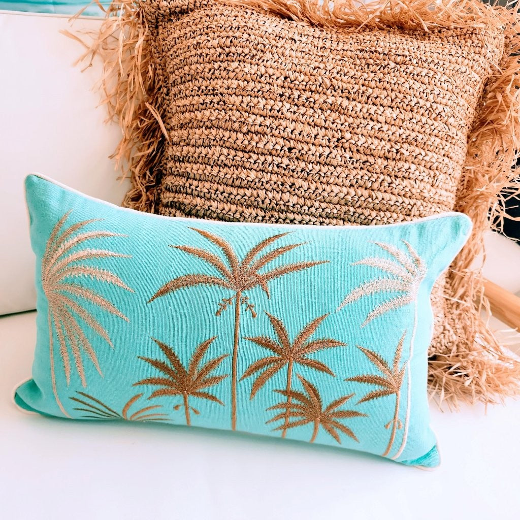 Blue Hawaii Lumbar Cushion Cover | 30x50cm