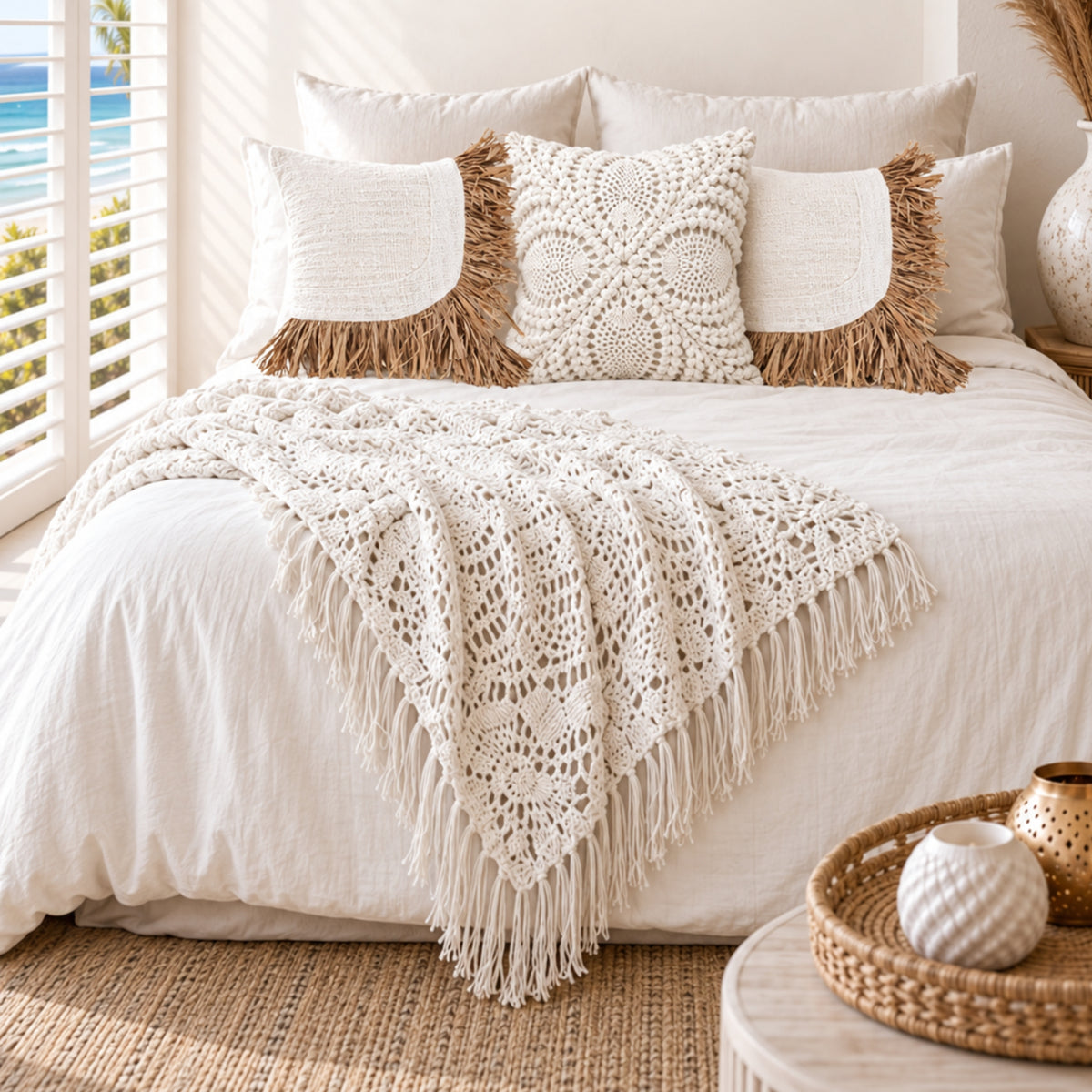 Seychelles Sand Linen Quilt Cover & Pillowcase Set | Q | K