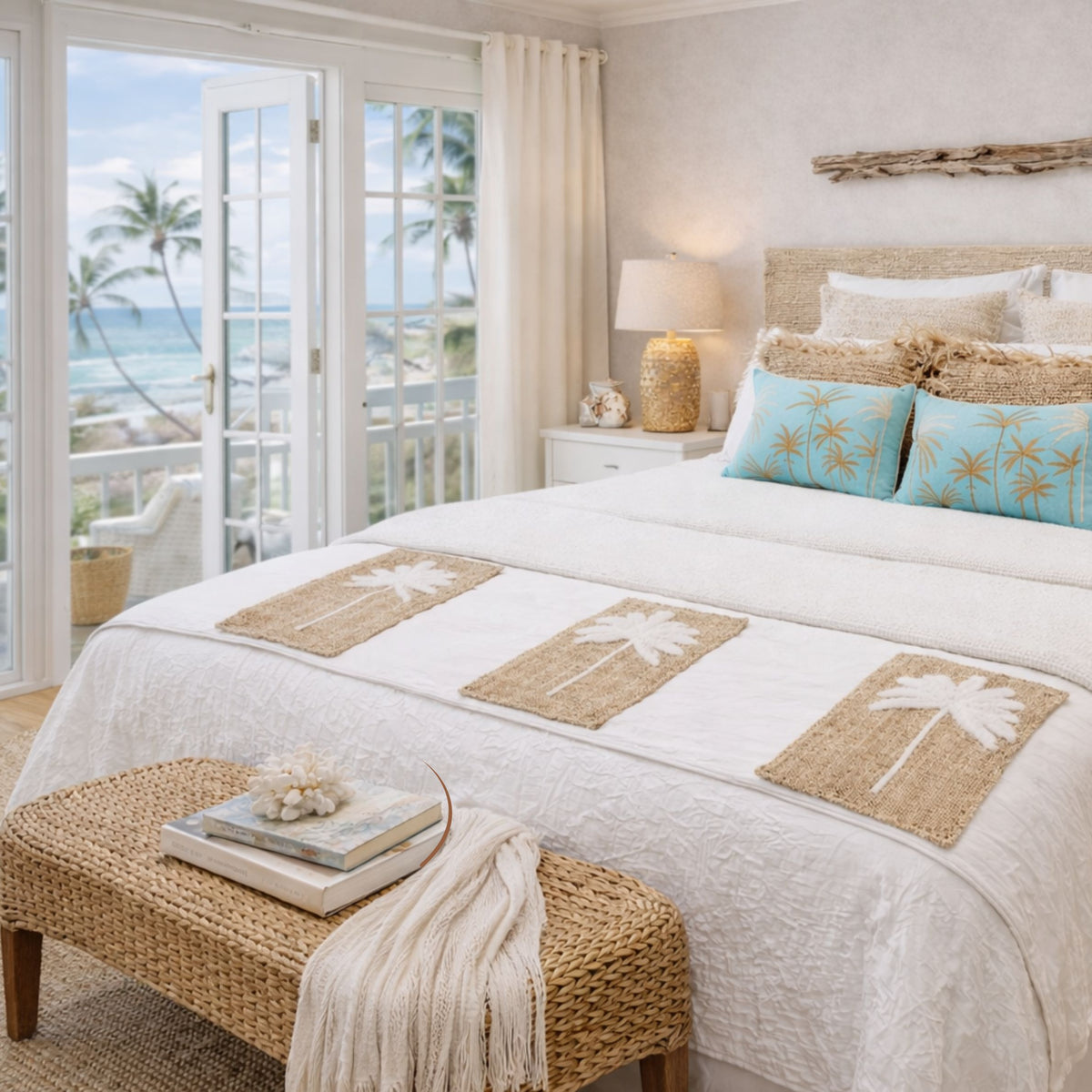 Palm Beach Bed Runner | Tassel | 200 x 40 cm