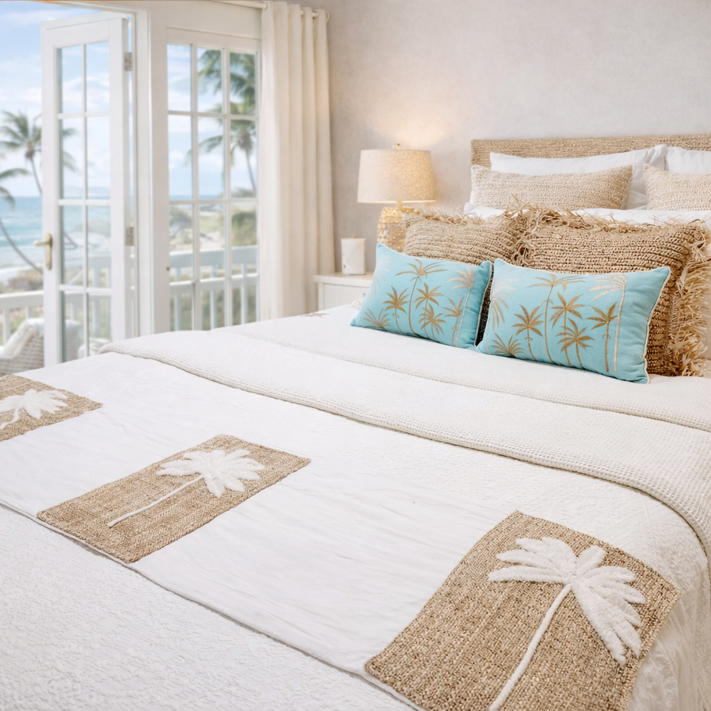 Palm Beach Bed Runner | Tassel | 200 x 40 cm