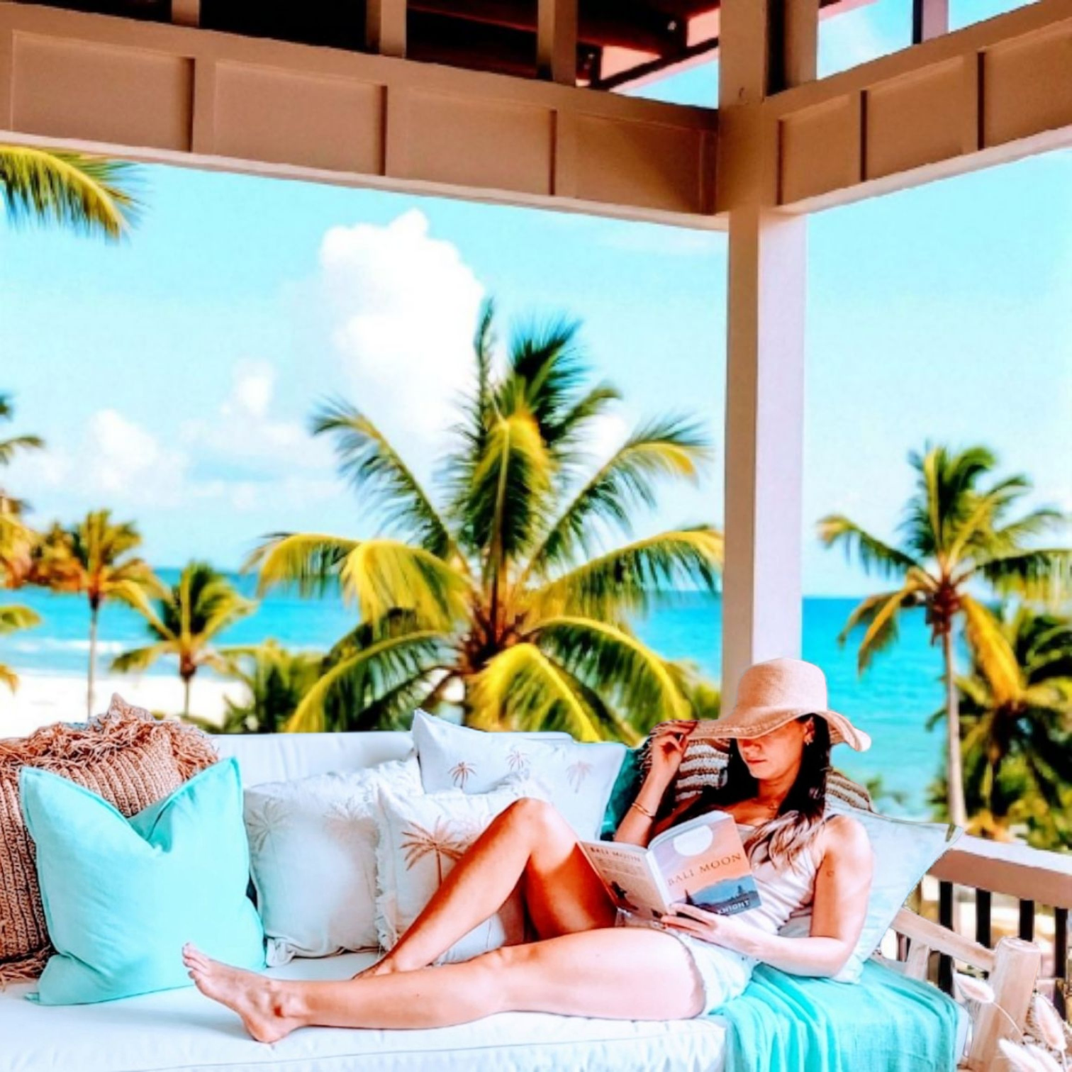 Azure Luxe Throw | Knitted | 2.1m x 1.3m