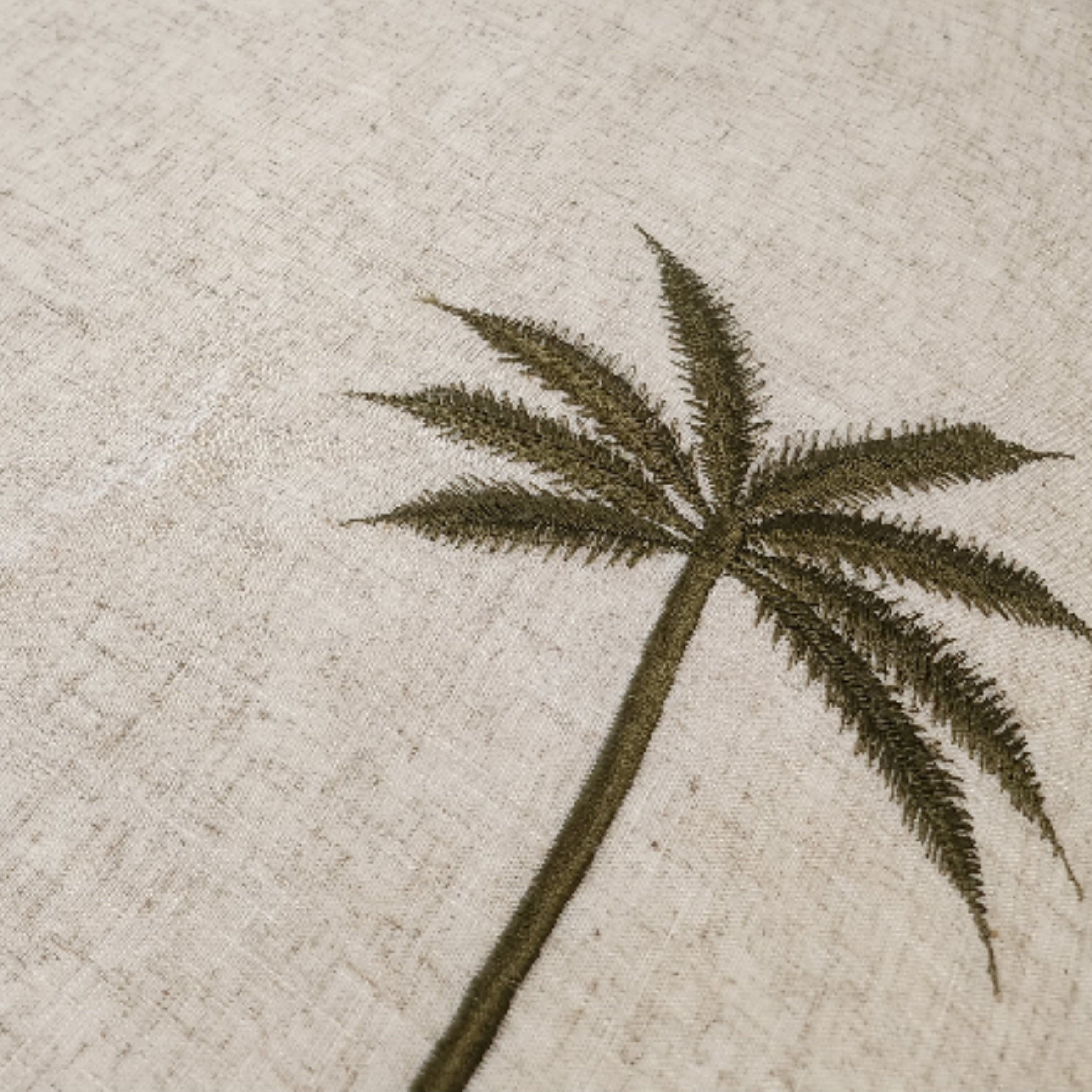 Bungalow Palms Linen Bed Runner | Super King | Linen