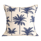 Hamptons Cotton Palm Cushion Cover | 50x50cm