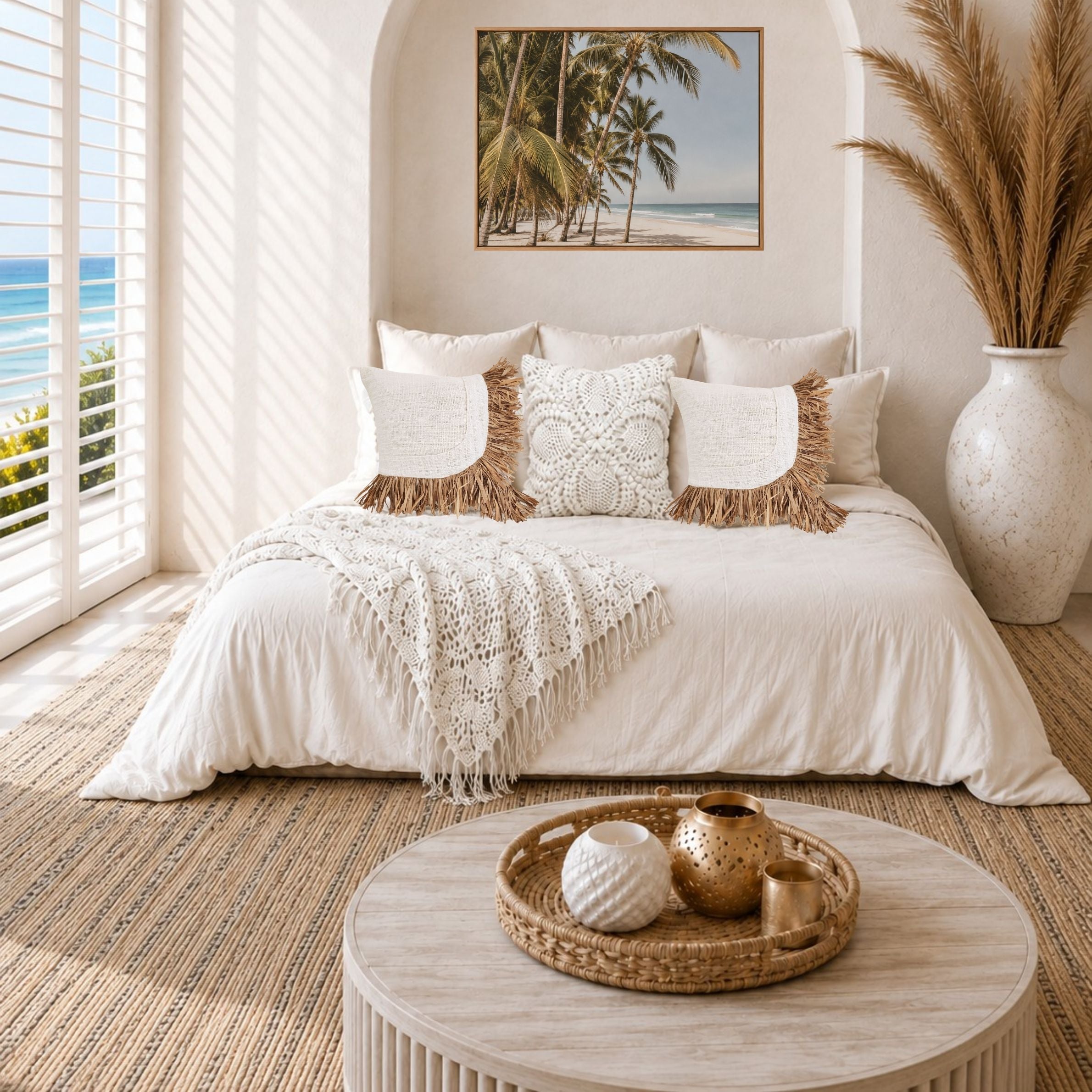 Barbados Cushion Cover | Raffia | 45x45cm
