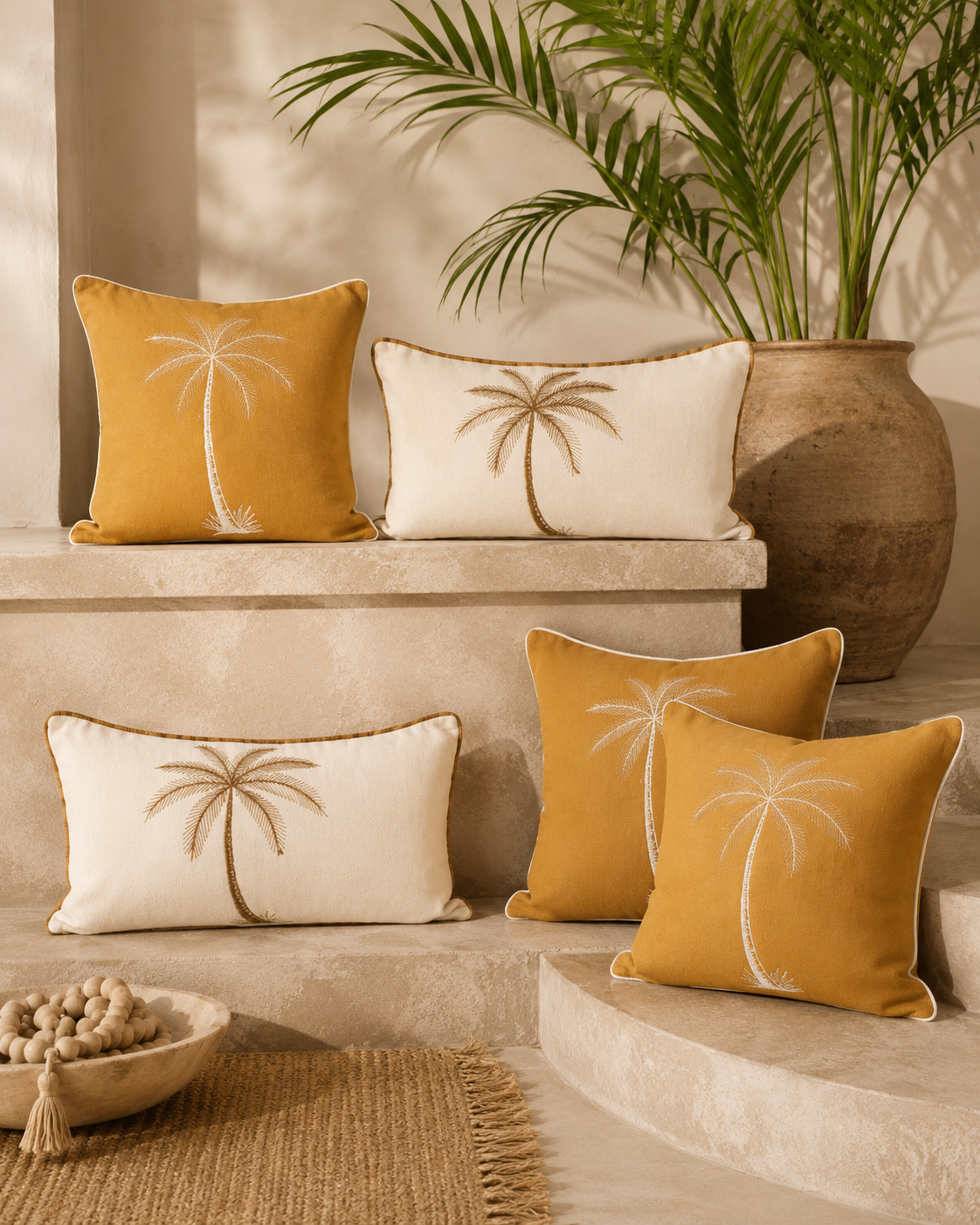 Sunset Luxe Cushion Cover | 50x50cm | Golden Honey